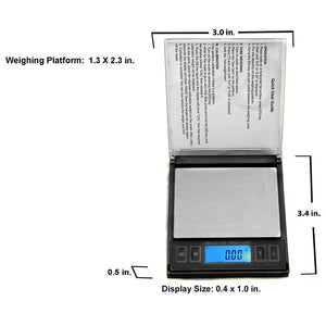American Weigh Scales CD Mini Series Compact Gram Digital Pocket Scale Silver 100 X 0.01G