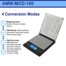American Weigh Scales CD Mini Series Compact Gram Digital Pocket Scale Silver 100 X 0.01G
