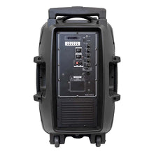 Max Power 15" Trolley Blueooth Speaker with DJ Stand Wired Mic Rechargeable Battery Moon Light