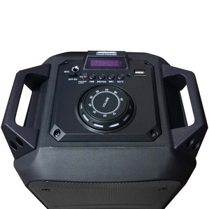 Max Power Rechargeable Dual 6.5" Bluetooth Speaker - Black Grill
