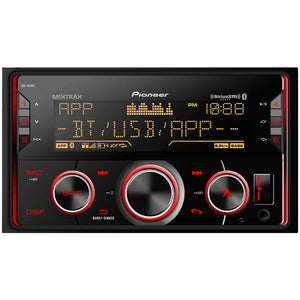 Pioneer D.Din Mechless w /Bluetooth Satellite ready Vaiable Color 3 x Pre- Outs USB car stereo
