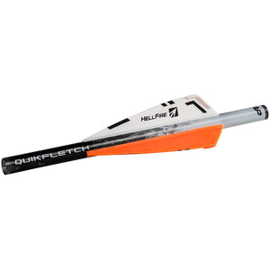 NAP QUIKFLETCH 3" HELLFIRE - White/Orange/Orange (6 PACK)
