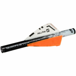 Nap Quikfletch 2" Hellfire Vane White/Orange/Orange (6 pack)