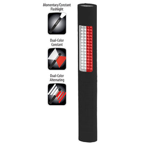 NightStick LED Safety Light Alternat RedWhite Floodlight White Flashlight Black Soft Touch