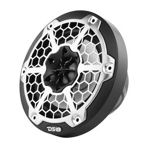 DS18 HYDRO 6.5" 2-Way Marine Speakers with RGB LED Lights 300 Watts - Black (Pair)