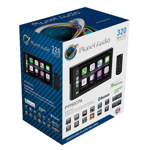 Planet Audio D.Din 6.75" Touchscreen Android Auto & Apple Carplay AM/FM/BT/CD/DVD