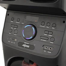 Axess Bluetooth PA Speaker w/5 Speakers 6400 Watts LED Disco Lights
