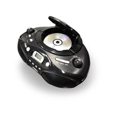 Axess Portable Thunder Blast CD Bluetooth Boombox Black