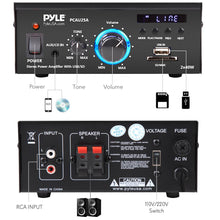 Pyle mini 2CH amplifier with USB