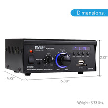 Pyle mini 2CH amplifier with USB