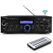 Pyle BT Stereo Amplifier Reciever AM/FM Radio USB Flash Reader 3.5mm Aux LCD Display 200W