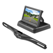 Pyle 4.3" Monitor w/ Aluminum Black License Plate Camera