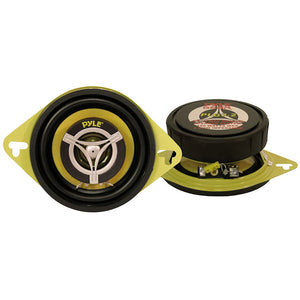 SPEAKER 3.5" 2-WAY PYLE GEAR 120WATTS; YELLOW BASKET/CONE