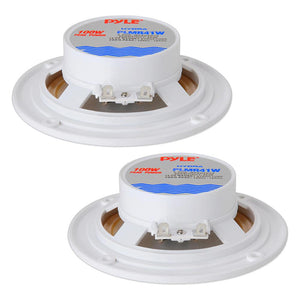 Pyle 4" pair marine white speakers