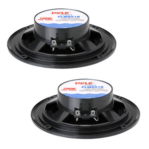 Pyle 5-1/4" Black waterproof marine speaker