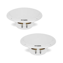 Pyle 6.5" 2-Way Dual Cone Marine Speakers White 400W Max