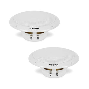 Pyle 6.5" 2-Way Dual Cone Marine Speakers White 400W Max