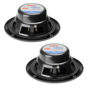 Pyle 6.5" black waterproof marine speaker