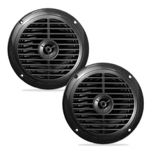 Pyle 6.5" Hydra Marine Speakers Black 2-3/8" MD