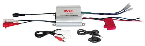 Pyle 2CH Waterproof MP3/iPod marine Power Amplifier -Silver fioinish