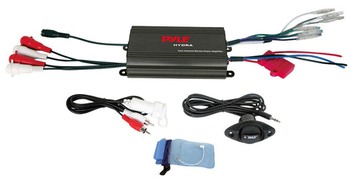 Pyle Marine 4CH MP3/IPod Marine Power Amp-Black ffinish