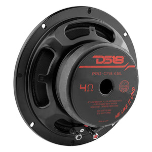 DS18 PRO 8" MidBass Loudspeaker 4Ohm Slim Carbon Fiber Water resistant Cone