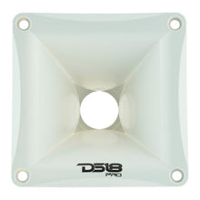 DS18 PRO Twist On 1" 45x45° 2.68" Depth Plastic Horn - White