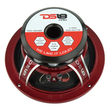 DS18 8" Neodymium Rings Midrange Speaker 400W RMS/800W Max 4 Ohm (Sold Each)