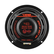 DS18 6.5" Shallow Mount Mid-Range Speaker 150W RMS/300W Max 4 Ohm