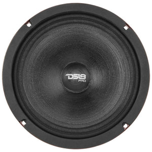 DS18 8" Water Resistant Midrange Speaker 250W RMS/500W Max 2 Ohm (Sold Each)