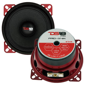 DS18 PRO 4" Midrange Loudspeaker 200 Watts 8-ohm (Sold Each)