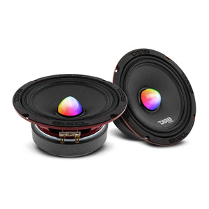 DS18 PRO-X 6.5" Mid-Range Loudspeaker with RGB Light Bullet - 250W RMS/500W Max (Sold Each)