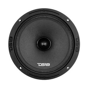 DS18 8" MidRange Loudspeaker 700W 4Ohm with Bullet Neodymium and Ferrite Hybrid Magnets