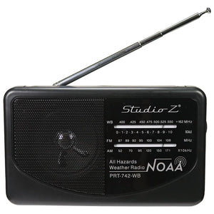 Studio Z AM/FM/Weatherband 3 Band World Radio Receiver