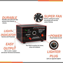 POWER SUPPLY PYRAMID 12 AMP W/CIGAR PLUG