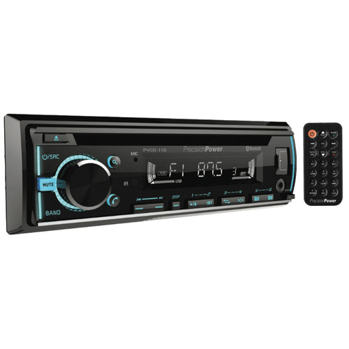 Precision Power Single Din Bluetooth CD Player AM/FM USB