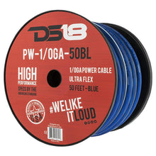 DS18 1/0-GA Ultra Flex CCA Ground Power Cable 50' Blue