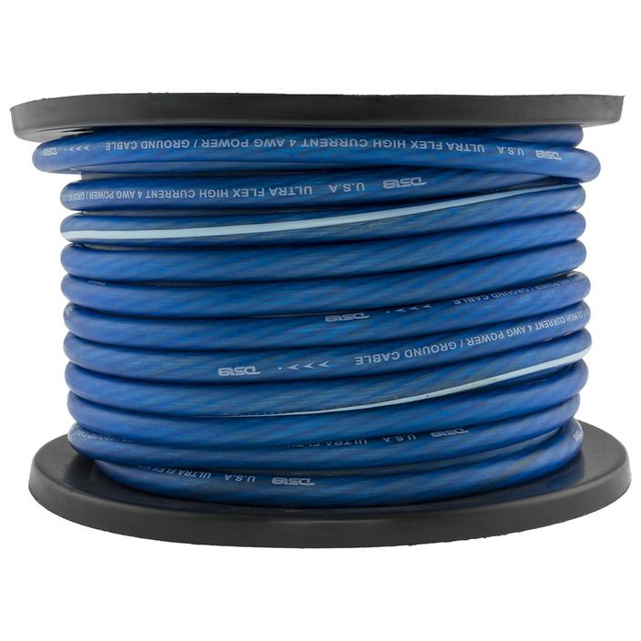 DS18 POWER WIRE 4GA SUPER FELX 100FT BLUE