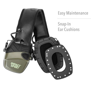 Howard Leight Impact Sport Electronic Earmuff - OD Green