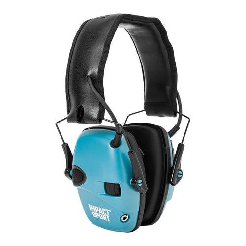Howard Leight Impact Sport Electronic Earmuff - Teal Blue