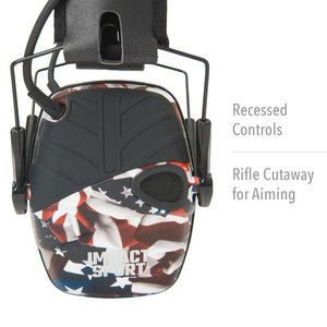 Howard Leight Impact Sport Electronic Earmuff - Classic One Nation Flag