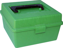 MTM Deluxe Ammo Box 100 Round Handle WSM WSSM Ultra Mag Green
