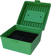MTM Deluxe Ammo Box 100 Round Handle WSM WSSM Ultra Mag Green