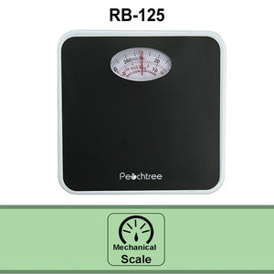 American Weigh Scales Peachtree Audio RB Series Mechanical Bathroom Weight Scale Black 275lb