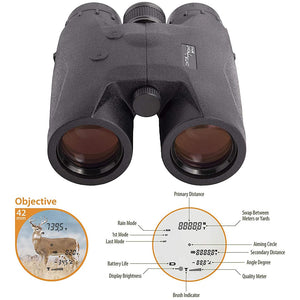 Center Point 8x42 Laser Range Finding Binoculars