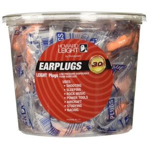 Howard Leight Low Pressure Foam Uncorded Disposable Ear Plugs (100 Pairs)