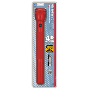 MAGLITE Xenon 4-Cell D Flashlight Red