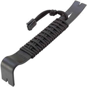 Schrade 7.5" Black Powder Coated SK5 550 Paracord Wrapped Pry Bar