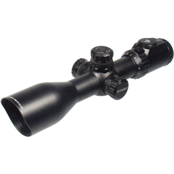 UTG 3-12X44 30mm Compact Scope AO 36-color Mil-dot Rings