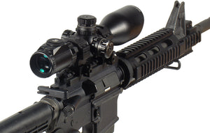 UTG 3-12X44 30mm Compact Scope AO 36-color Mil-dot Rings